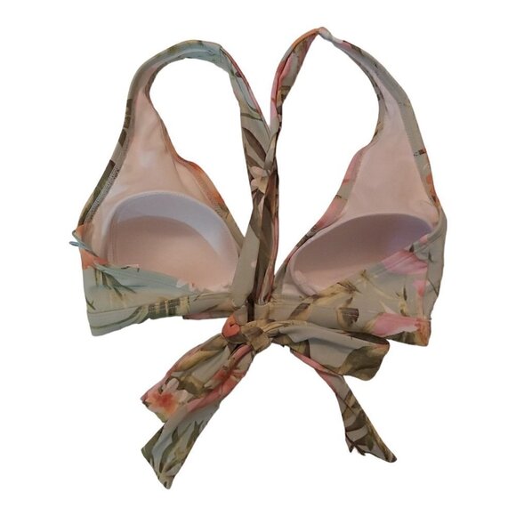 Kona Sol Women's Floral Print Bikini Top Size Small - Picture 2 of 6